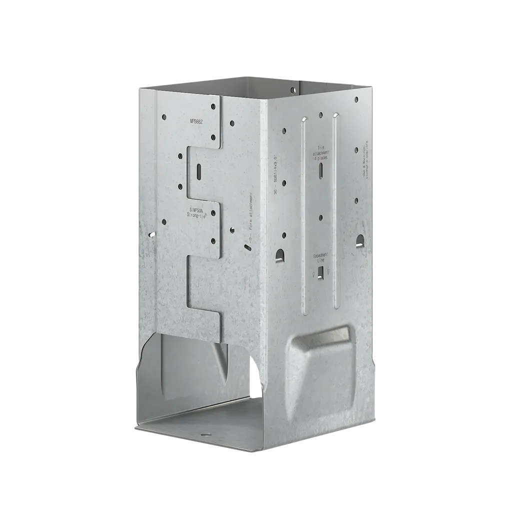 Mpbz Zmax® Galvanized Moment Post Base For 8X8 W/ Sds Screws (Pack Of 2)-MPB88Z-SP249-357