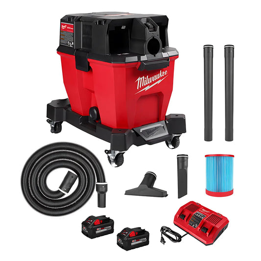 M18 Fuel 9 Gallon Dual-Battery Wet/Dry Vacuum Kit-Milwaukee-0920-22HD-9491