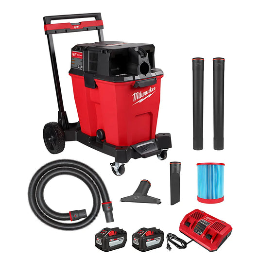 M18 Fuel 12 Gallon Dual-Battery Wet/Dry Vacuum Kit-Milwaukee-0930-22HD-9357