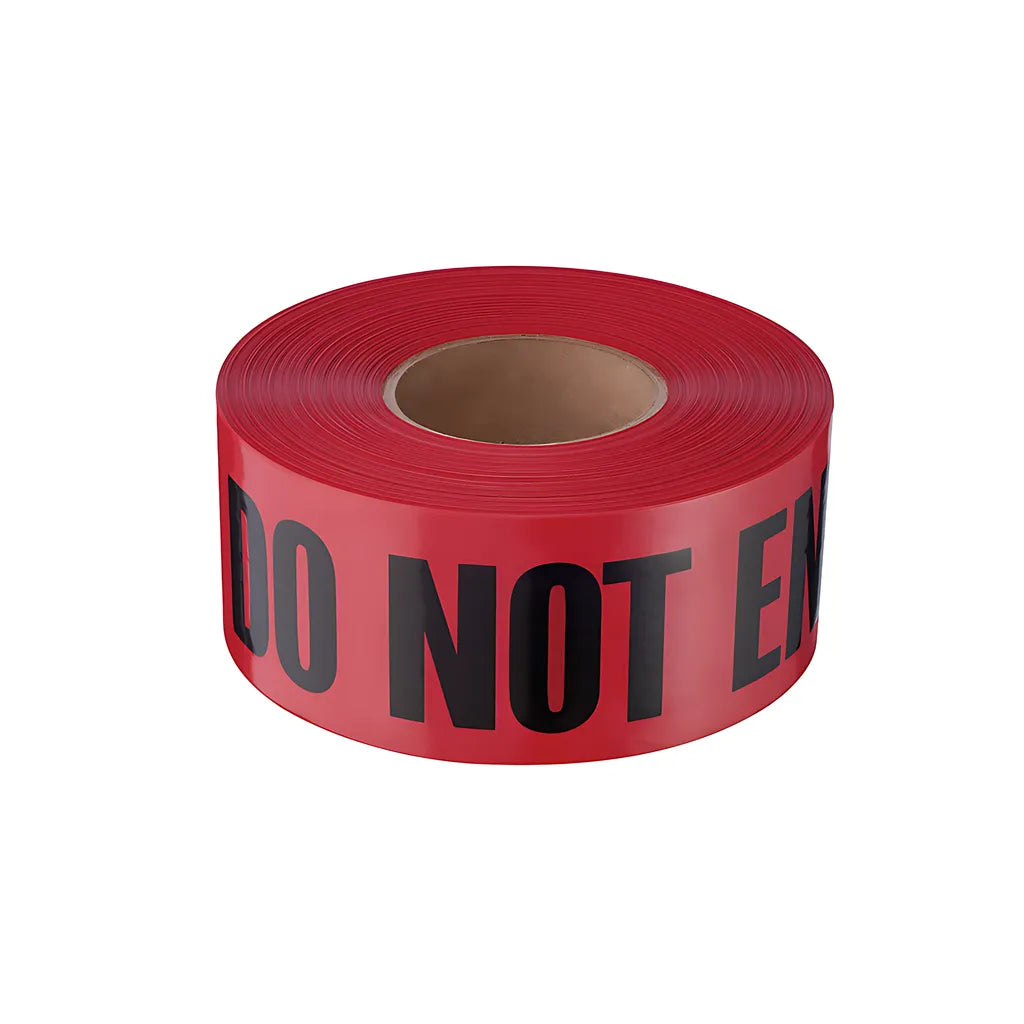 1000' Premium Red Barricade Tape-Danger Do Not Enter-Milwaukee-11-081-4107