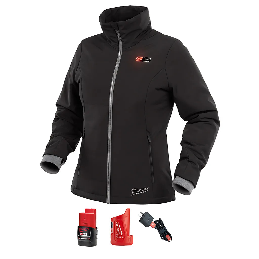 M12 Women'S Heated Softshell Jacket Kit 2X (Black)-Milwaukee-232B-212X-9253