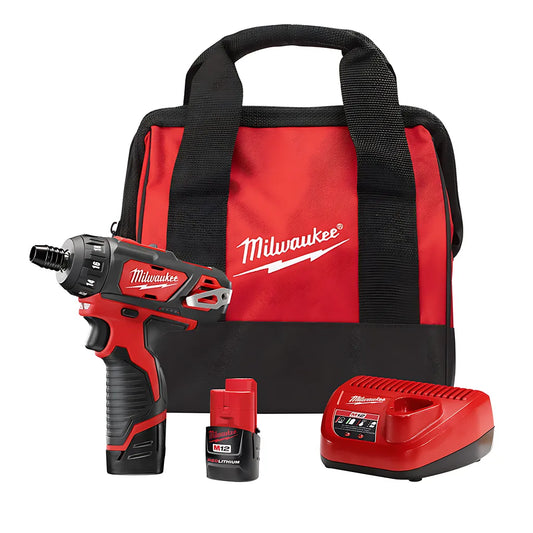 M12 1/4 In. Hex 2 Speed Screwdriver Kit-Milwaukee-2406-22-8852