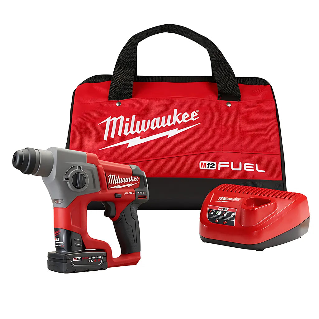 M12 Fuel 5/8 Sds Plus Rotary Hammer W/ 1Bat Kit-Milwaukee-2416-21XC-8774