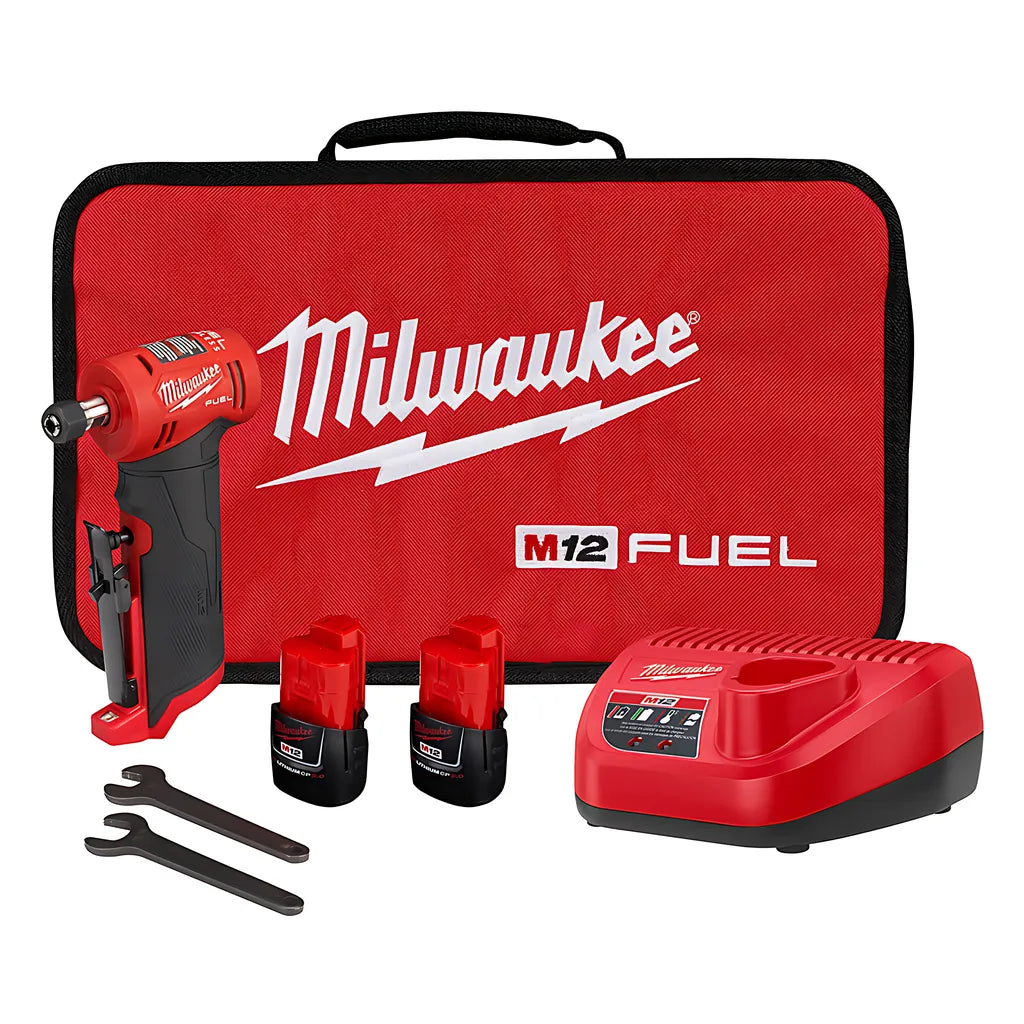 M12 Fuel Right Angle Die Grinder Kit-Milwaukee-2485-22-8811