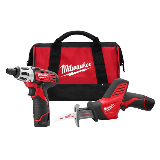 M12 Cordless Lithium-Ion 2-Tool Combo Kit-Reconditioned-Milwaukee-2490-82-8931