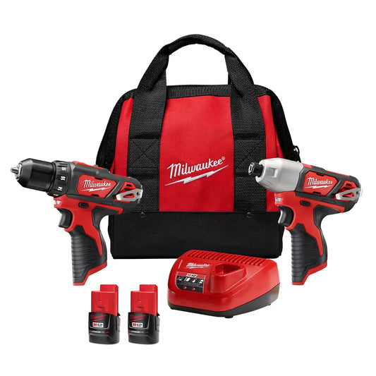 M12 Drill/Impact Combo Kit-Milwaukee-2494-22-8704