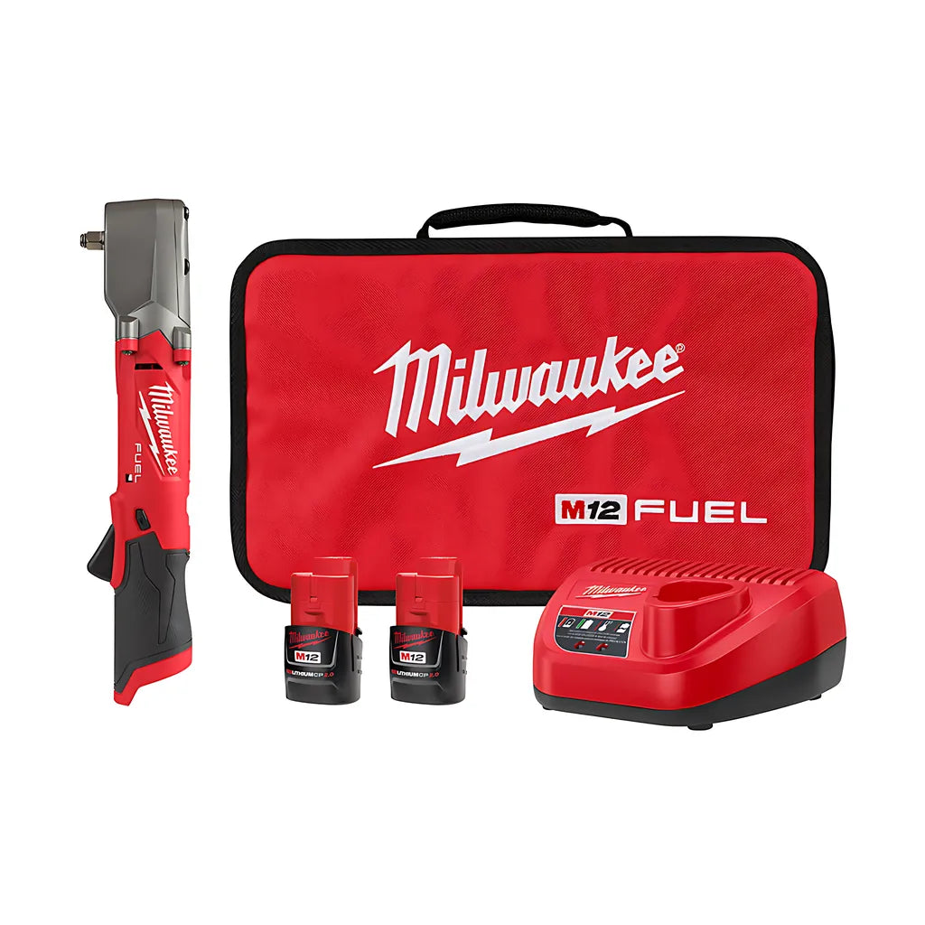 M12 Fuel 3/8" Right Angle Impact Wrench Kit-Milwaukee-2564-22-8768