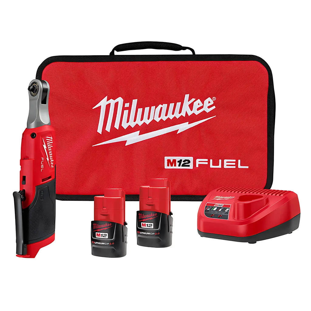 M12 Fuel 1/4" High Speed Ratchet Kit-Milwaukee-2566-22-8739