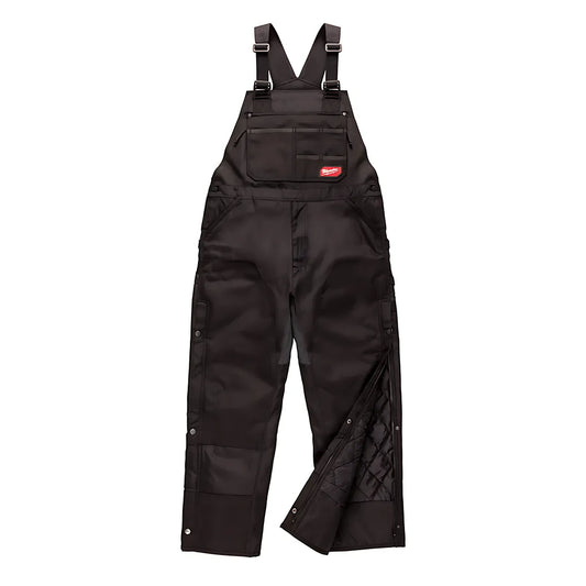 Gridiron Zip-To-Thigh Bib Overall - Black (Regular)-Milwaukee-261B-SR-8258