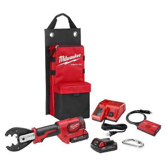 M18 Force Logic 6T Utility Crimping Kit With D3 Grooves And Fixed O Die-Milwaukee-2678-22O-9980