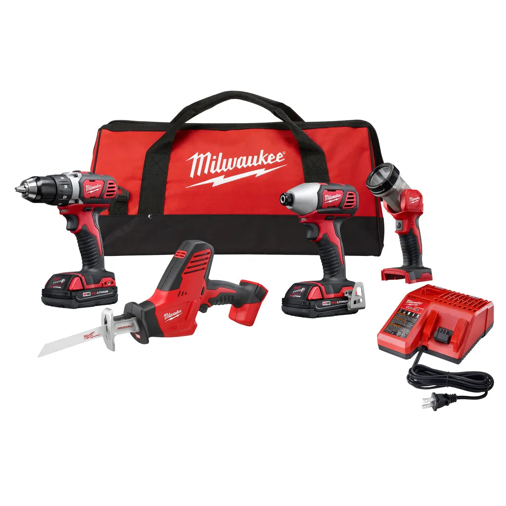 M18 4 Pc. Tool Combo Kit-Milwaukee-2695-24CX-9725