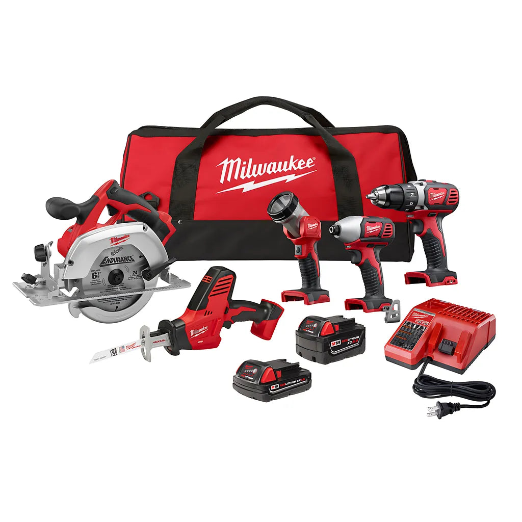 M18 5 Pc Tool Combo Kit-Milwaukee-2695-25CX-9730