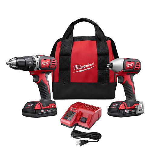 M18 Cordless Lithium-Ion 2-Tool Combo Kit-Milwaukee-2697-22CT-9817