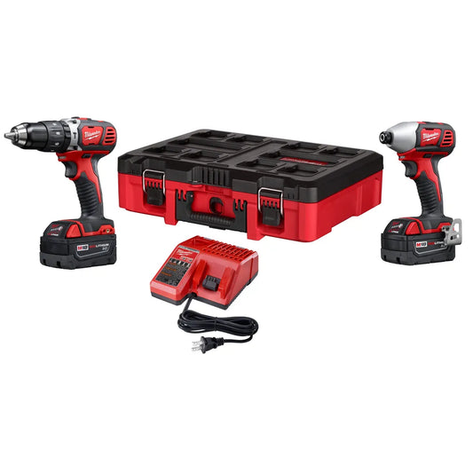 M18 Cordless 2 Tool Combo Kit With Packout-Milwaukee-2697-22PO-9813