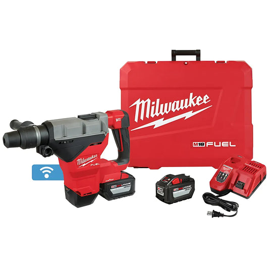M18 Fuel 1-3/4 In. Sds Max Rotary Hammer With One Key Two Hd12.0 Battery Kit-Milwaukee-2718-22HD-9362