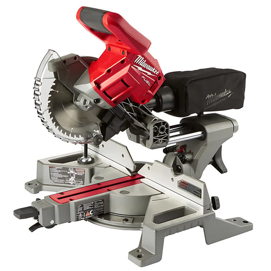 M18 Fuel 7-1/4 In. Dual Bevel Sliding Compound Miter Saw-Milwaukee-2733-20-9475