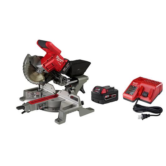 M18 Fuel 7-1/4 In. Dual Bevel Sliding Compound Miter Saw Kit-Milwaukee-2733-21-9479