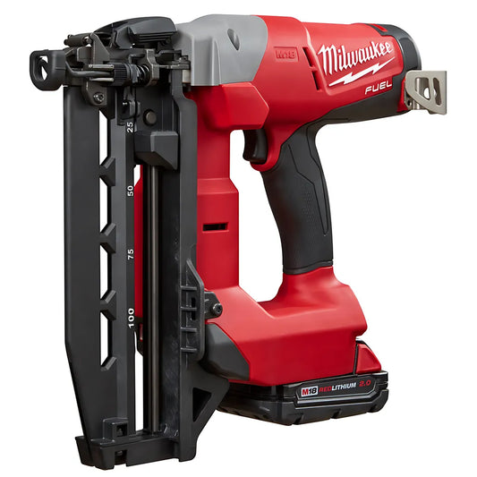 M18 Fuel 16 Gauge Straight Finish Nailer Kit-Reconditioned-Milwaukee-2741-81CT-9384