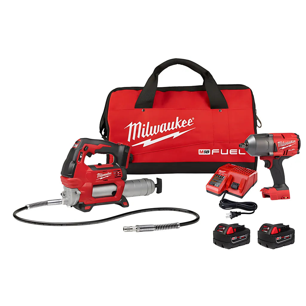 M18 Fuel Htiw W/ Grease Gun Kit-Milwaukee-2767-22GR-9564