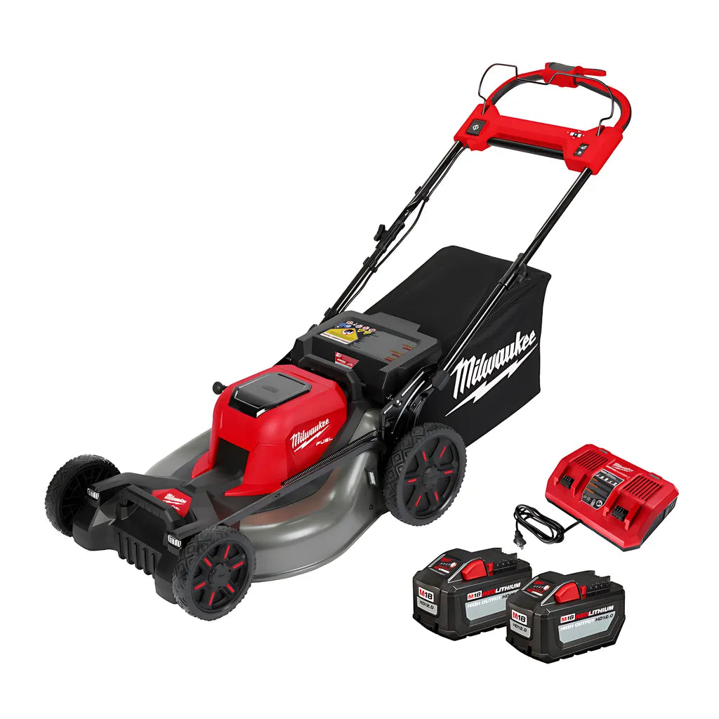 M18 Fuel 21" Self-Propelled Dual Battery Mower Kit-Milwaukee-2823-22HD-9413