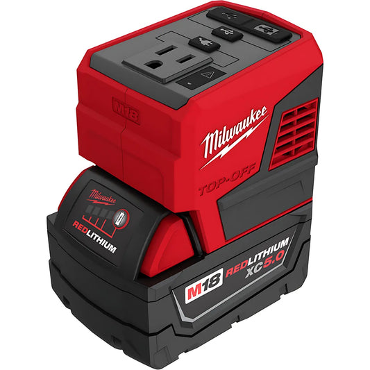 M18 Top-Off 175W Power Supply & M18 Redlithium Xc5.0 Battery Pack-Milwaukee-2846-50-9970