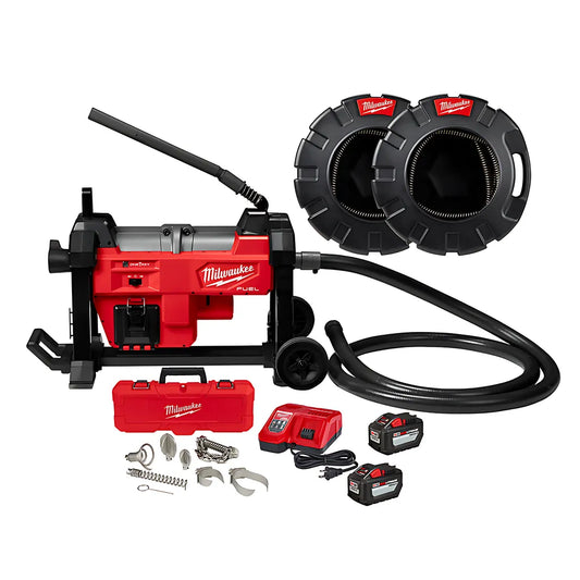 M18 Fuel Sewer Sectional Machine With Cable Drive 1-1/4 In. Cable Kit-Milwaukee-2871A-22-9619