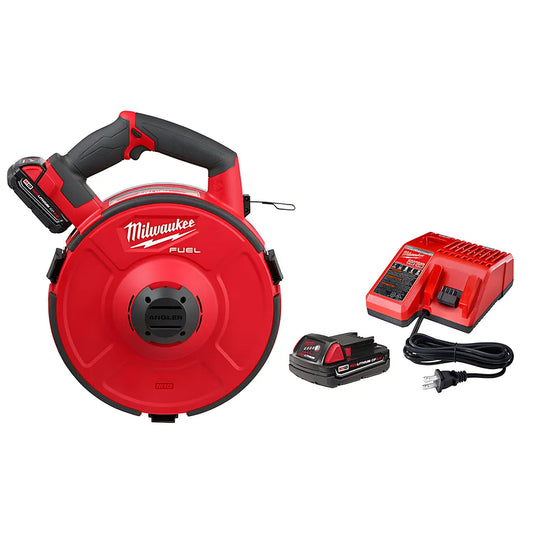 M18 Fuel Angler 240 Ft. Steel Pulling Fish Tape Kit-Milwaukee-2873B-22-9497