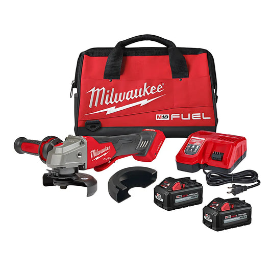 M18 Fuel 4-1/2" / 5" Braking Grinder W/ One-Key Paddle Switch, No Lock-Milwaukee-2882-22-9445