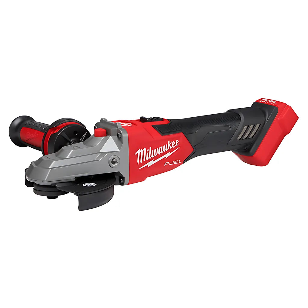 M18 Fuel 5" Flathead Braking Grinder, Slide Switch Lock-On-Milwaukee-2887-20-9459