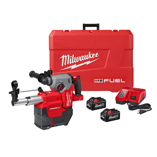 M18 Fuel 1 In Sds Plus Rotary Hammer With Dust Extractor Kit-Milwaukee-2912-22DE-9264