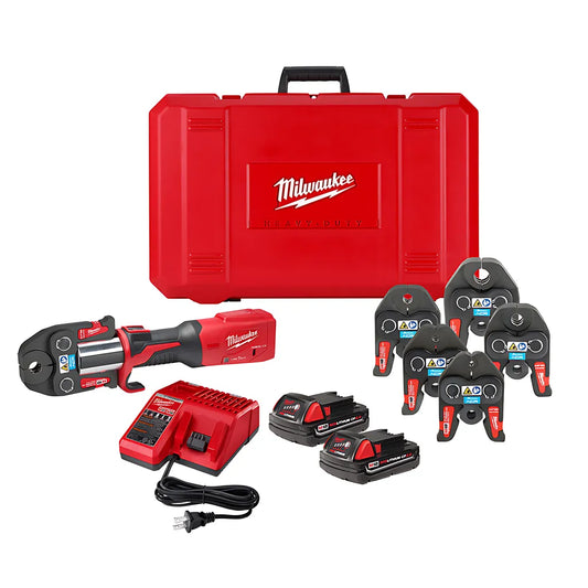 M18 Force Logic Press Tool Kit W/ One-Key With 1/4"-7/8" Streamline Acr Jaws-Milwaukee-2922-22M-9866