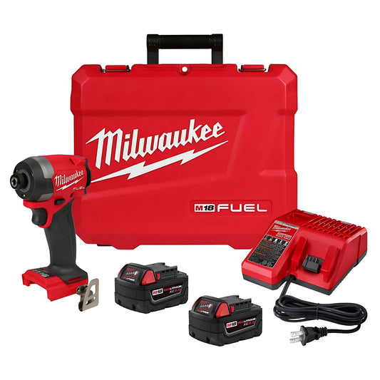 M18 Fuel 1/4" Hex Impact Driver Kit-Milwaukee-2953-22-9338