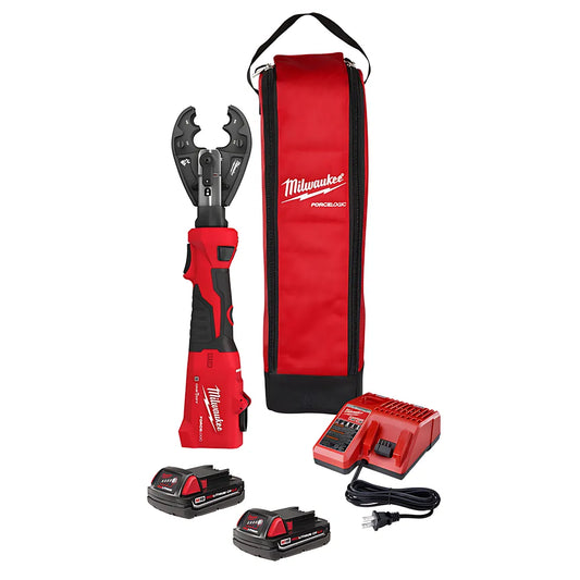 M18 Force Logic 6T Linear Utility Crimper Kit W/ Bg-D3 Jaw-Milwaukee-2978-22BG-9852