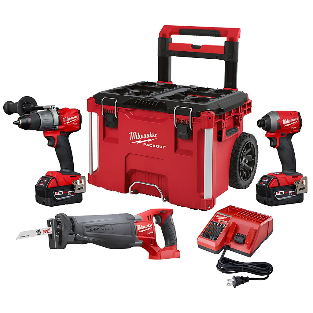 M18 Fuel 2 Pc Combo Kit + Fuel Sawzall® With Packout-Milwaukee-2997-23SPO-9870