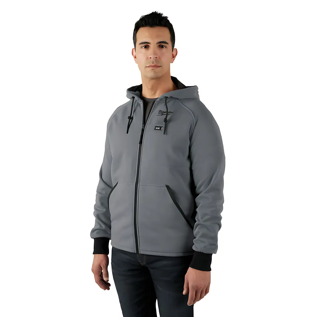 M12 Heated Hoodie Gray Medium-Milwaukee-306G-20M-9038