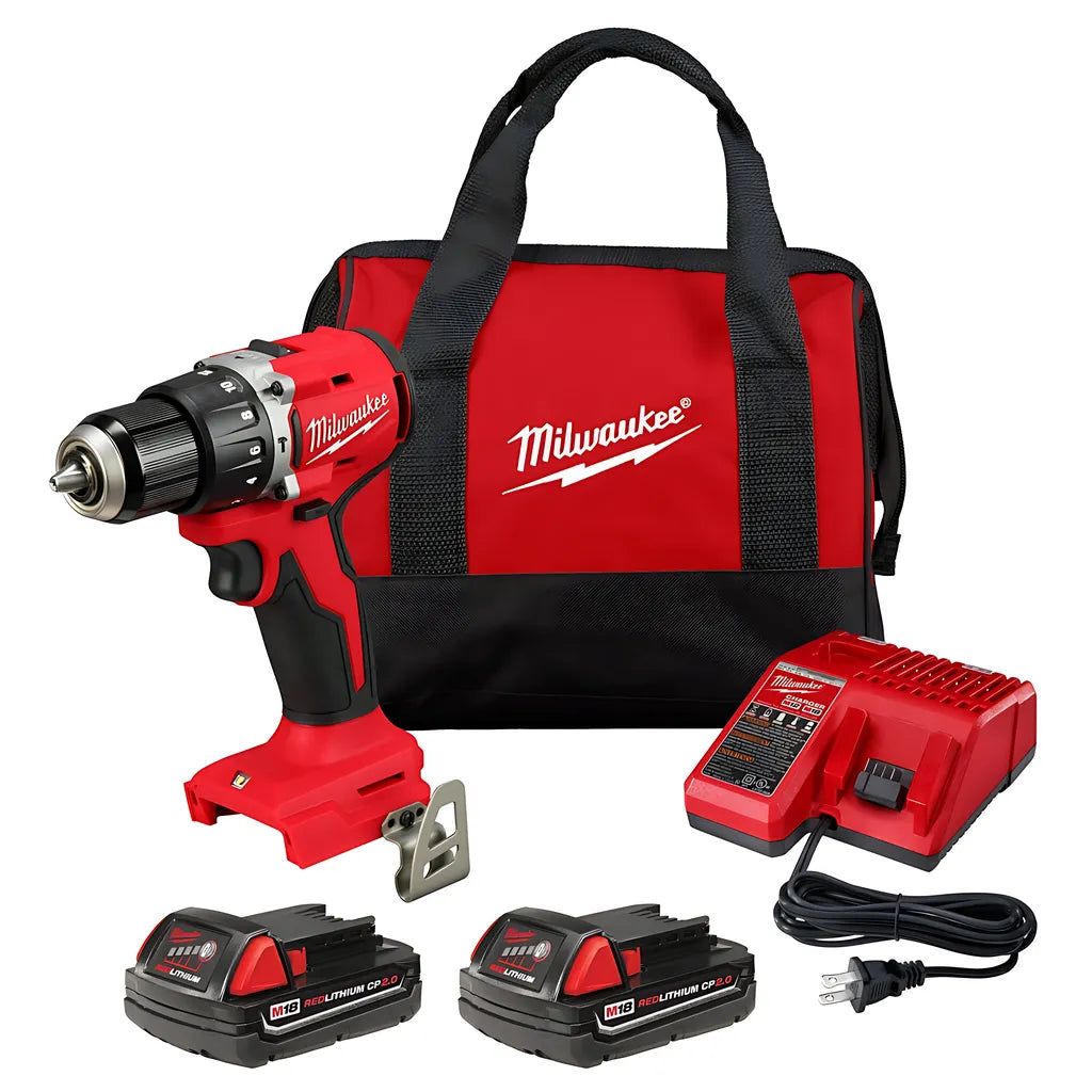 M18 Compact Brushless 1/2" Hammer Drill/Driver Kit-Milwaukee-3602-22CT-9792