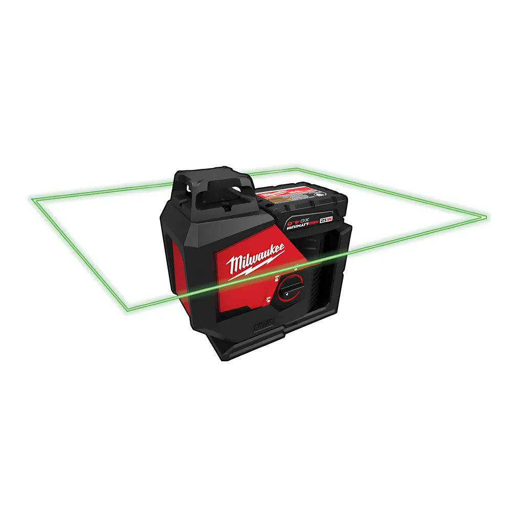 M12 Green 360° Single Plane Laser Kit-Milwaukee-3631-21-8956