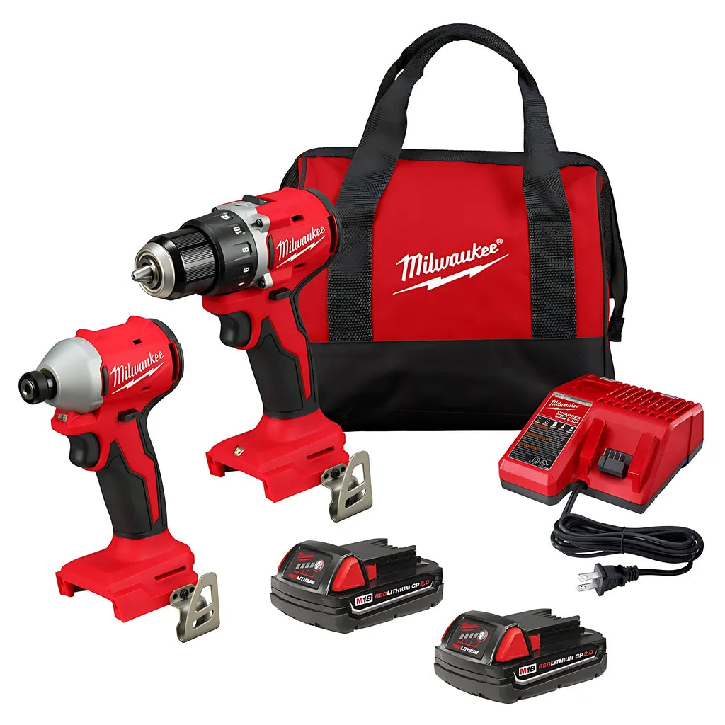 M18 Compact Brushless 2-Tool Combo Kit-Milwaukee-3692-22CT-9800