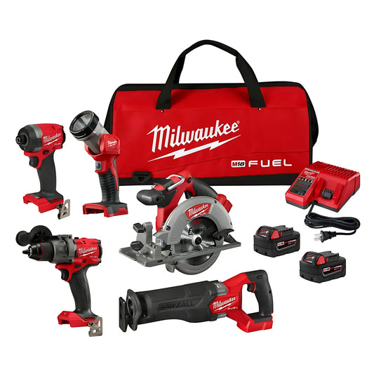 M18 Fuel 5-Tool Combo Kit-Milwaukee-3697-25-9460