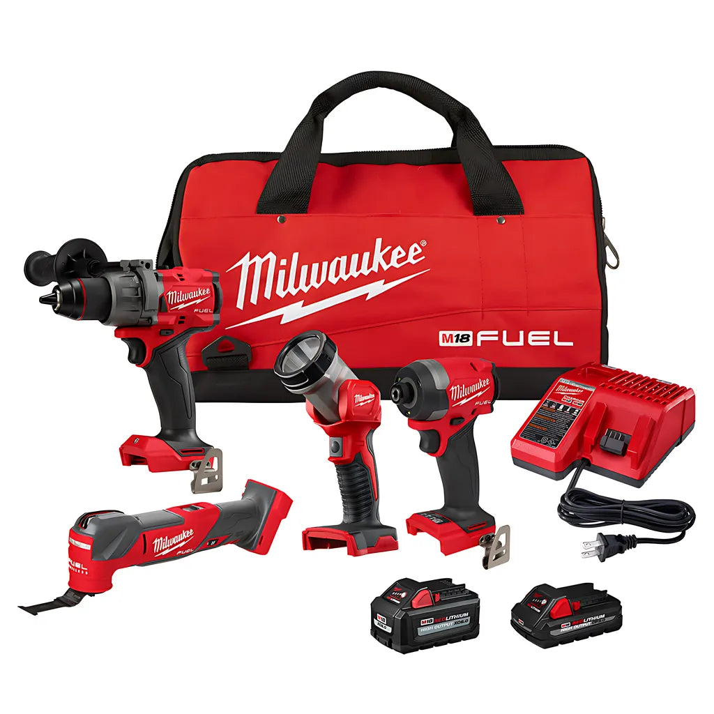 M18 Fuel 4-Tool Combo Kit-Milwaukee-3698-24MT-9457