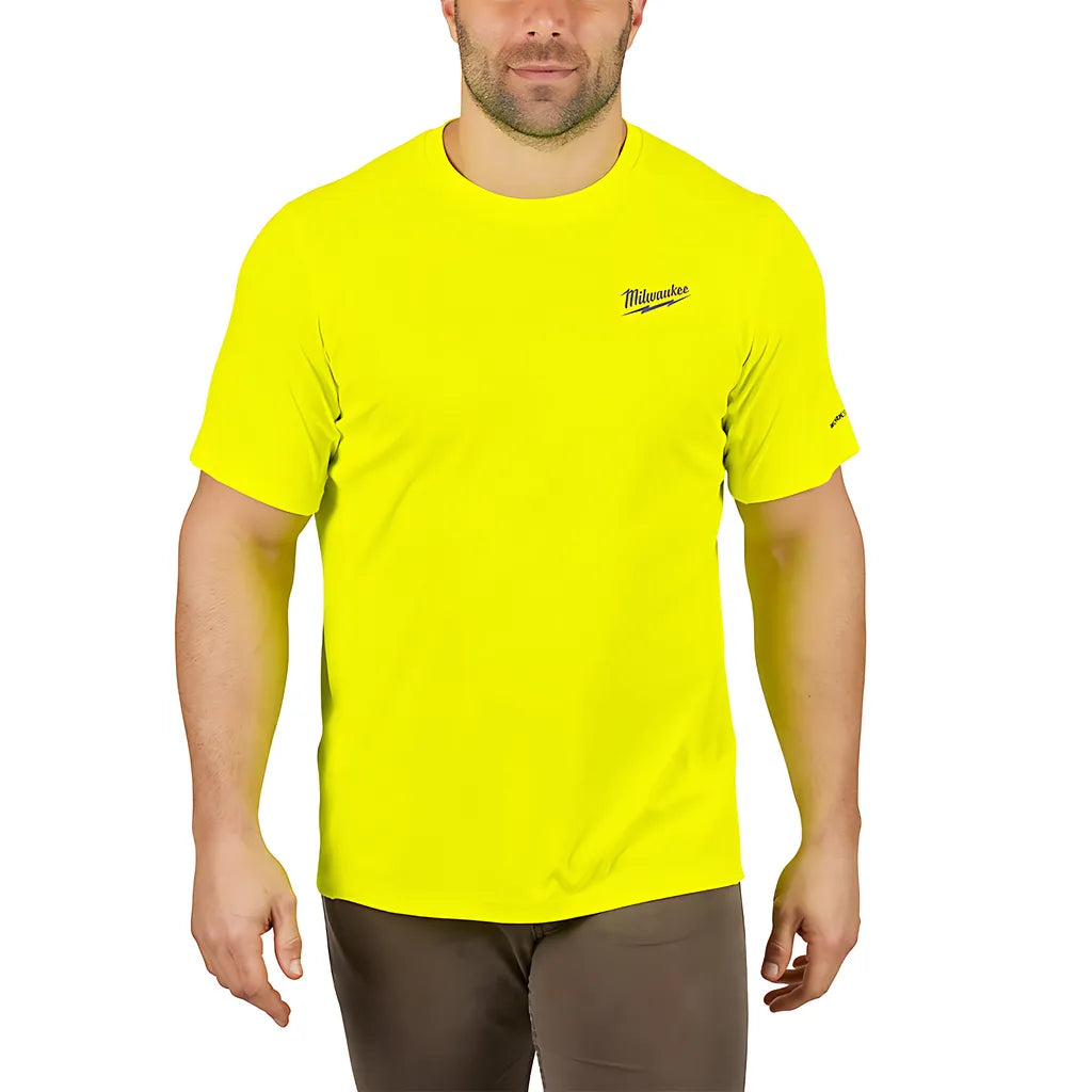 Workskin Lightweight Performance Shirt - Short Sleeve - Hi Vis 2X-Milwaukee-414HV-2X-12115