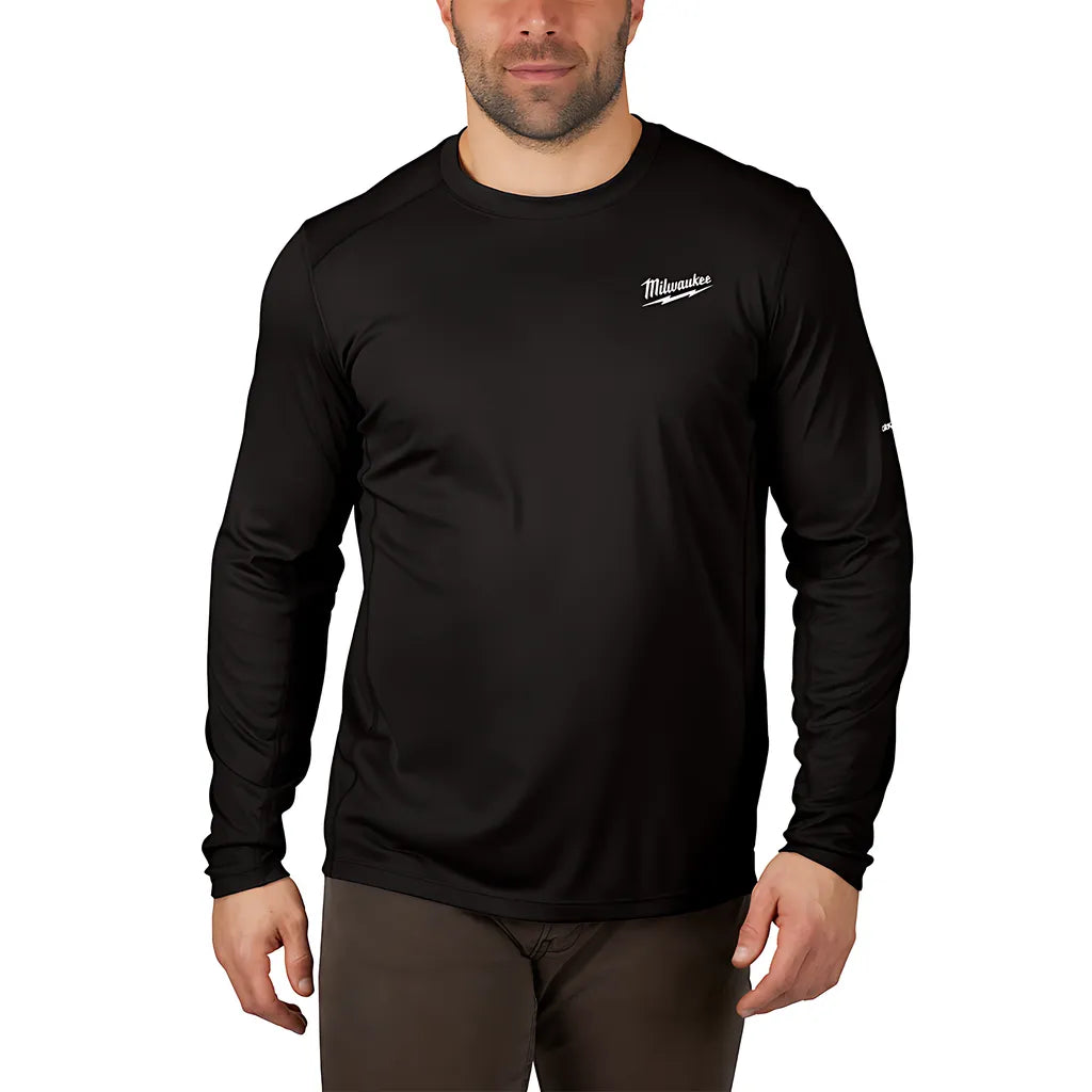 Workskin Lightweight Performance Shirt - Long Sleeve - Black 2X-Milwaukee-415B-2X-12080