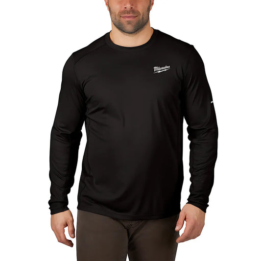 Workskin Lightweight Performance Shirt - Long Sleeve - Black 2X-Milwaukee-415B-2X-12080