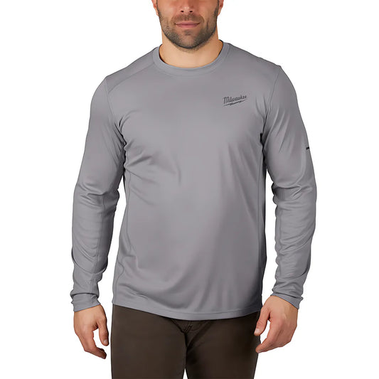 Workskin Lightweight Performance Shirt - Long Sleeve - Gray L-Milwaukee-415G-L-12089