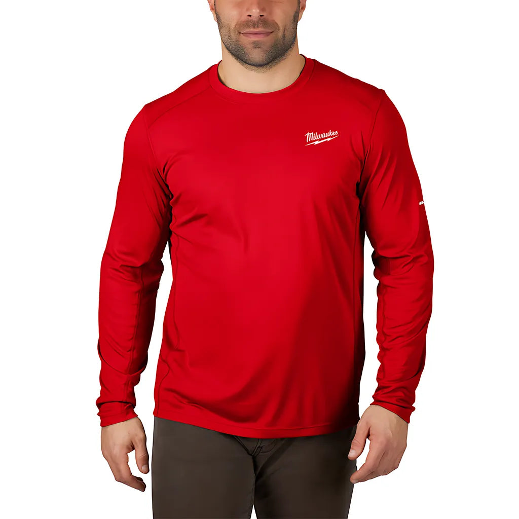 Workskin Lightweight Performance Shirt - Long Sleeve - Red 2X-Milwaukee-415R-2X-12098