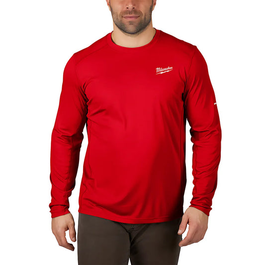 Workskin Lightweight Performance Shirt - Long Sleeve - Red 3X-Milwaukee-415R-3X-12099