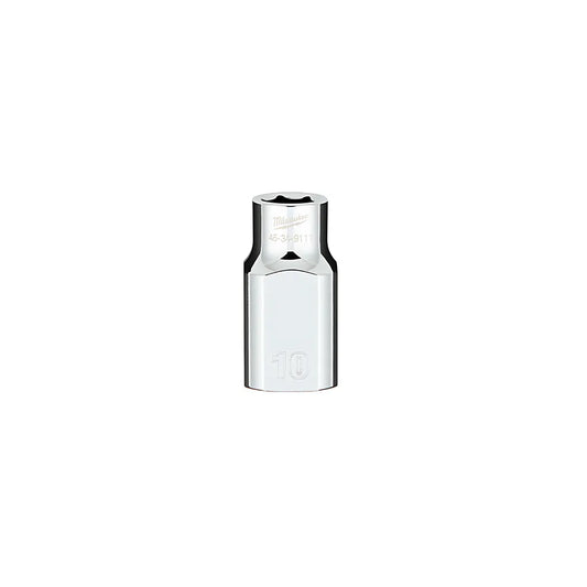 1/2 In. Drive 10Mm Metric 6-Point Socket With Four Flat Sides-Milwaukee-45-34-9111-3638