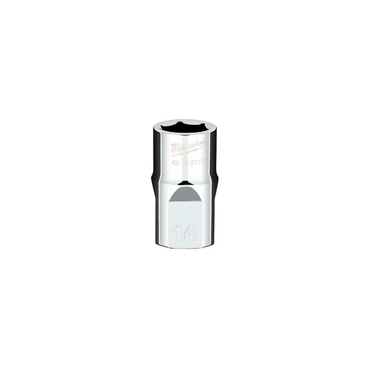 1/2 In. Drive 14Mm Metric 6-Point Socket With Four Flat Sides-Milwaukee-45-34-9115-3652