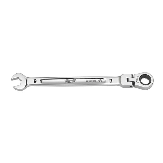 9Mm Flex Head Ratcheting Combination Wrench-Milwaukee-45-96-9609-7117