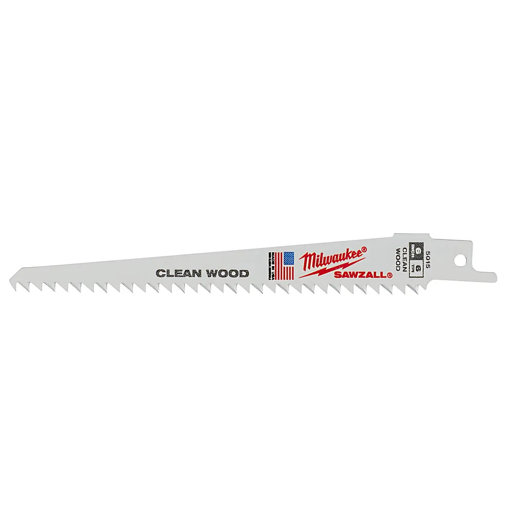 6 In. 6 Tpi Fleam Ground Sawzall® Blades 5Pk-Milwaukee-48-00-5015-6512